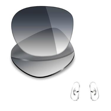 Imagem de Mryok Lentes de substituição polarizadas e peças de nariz para Ray-Ban RB3671CH 60 mm - matiz cinza gradiente