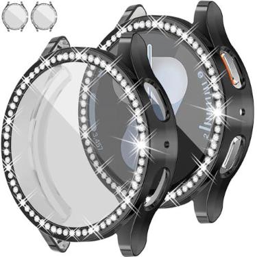 Imagem de RICHONE [Pacote com 2] Capa brilhante para Samsung Galaxy Watch 7 44 mm Capas protetoras de tela, acessórios Galaxy Smart Watch7 (Samsung Watch 7 44 mm)