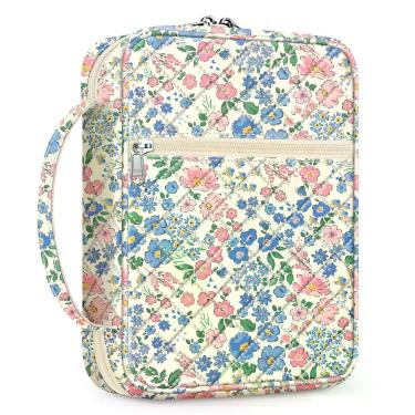 Imagem de Bolsa floral resistente à água com capa bíblica FINPAC 28x20x6cm