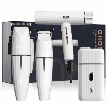 Imagem de JRL Ghost 3 Kit Profissional com 3 Máquinas e Secador, Motor 11W, 6.000-7.500 RPM, Display LED, 127V