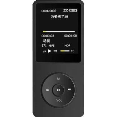 Imagem de Mp4 Mp3 Player Fino Slim Gravador Voz Radio Fm Acompanha Fone De Ouvido Bluetooth Cartão De Memória 32gb Bolsa Fitness De Brinde