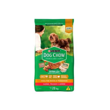 Imagem de Ração DOG CHOW Cães Adultos Minis e Pequenos Carne, Frango e Arroz 20k