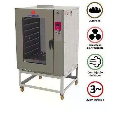 Imagem de Forno turbo progas prp-8000 eletrico trifasico 220v, 220V