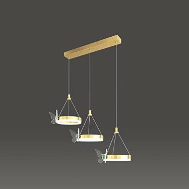 Imagem de Lustres de cristal de luxo, iluminação de lustre de quarto, luz pendente de cabeceira, luminárias de parede de fundo de alumínio dourado, lustre de teto LED - iluminação suspensa para sala d