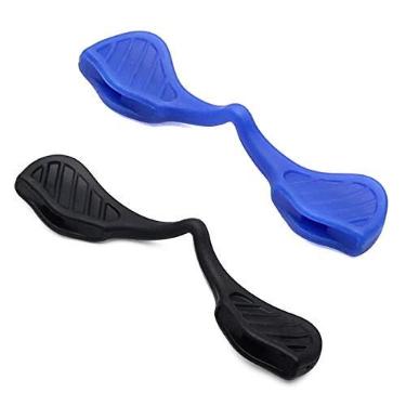 Imagem de Mryok 2 pares de protetores de nariz de substituição para óculos de sol Oakley Radar EV Path XS OJ9001 - Azul e preto