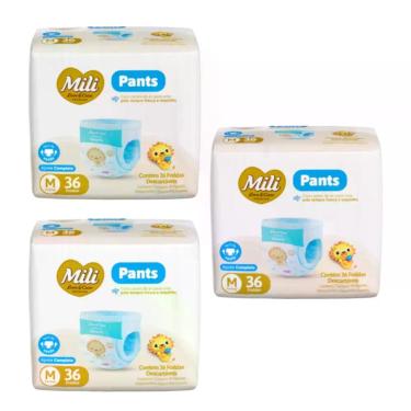 Imagem de Kit C3 Fralda Pants Premium M C36 - Mili Love&Care