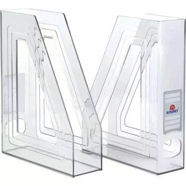 Imagem de Porta Revista Classic Cristal - Pacote com 2 - Acrimet