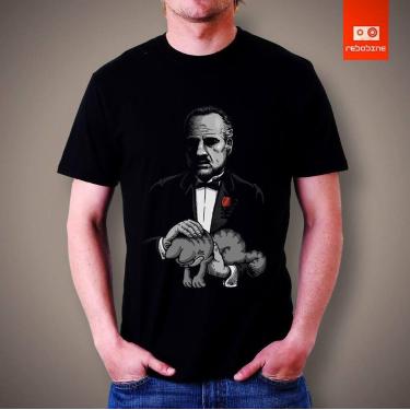 Imagem de Camiseta Garfield Poderoso Chefão Filme Camisa 100% Algodão - Tee Geek