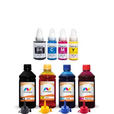 Imagem de 1L de Tinta e Refil Compatível Para Canon G3100 de 250ml - Toner Vale