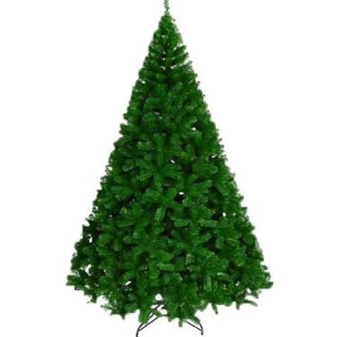 Imagem de Árvore de Natal Completa Decorada Pinheiro 2,10m e 1,80m com 566 Galhos Verde Neve e Branca - Modelo Luxo, Pinheiro de Natal, Decoração de Natal(1,80m Dinamarquê834 Galhos718h)