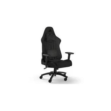 Imagem de Cadeira Gamer Corsair TC100 Relaxed Fabric, Até 120Kg, Com Almofadas, Reclinável, Cilindro de Gás Classe 4, Preto - CF-9010051-WW