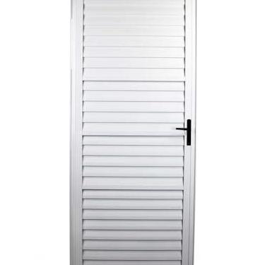 Imagem de Porta palheta 2,10x1,00 lado ESQUERDO no alumínio branco
