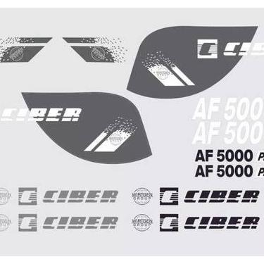 Imagem de Kit Adesivos - Ciber Af 5000 Plus - SPTS