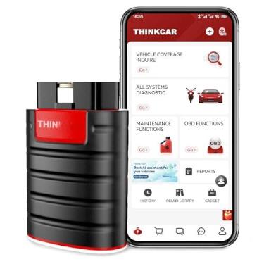 Imagem de Scanner Thinkdiag OBD2 Bluetooth, todos os sistemas bidirecionais, ferramentas de diagnóstico de nível OE com codificação ECU, mais de 15 funções de serviço, todos os softwares gratuitos