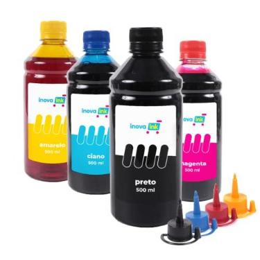 Imagem de Kit 4 Tintas Compatível Impressora L5590 500ml Inova Ink