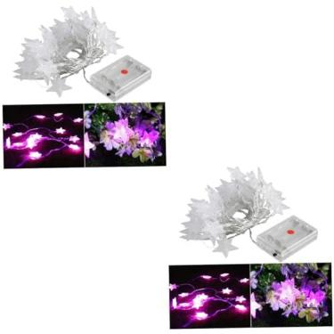 Imagem de OSALADI Room Decor 2 Unidades 40 Luzes Estelares Luzes De Estrela Led Forma De Estrela