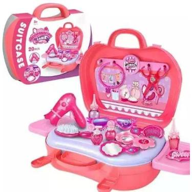 Imagem de Brinquedo Kit Maleta Infantil Salão De Beleza 20 Peças - toys