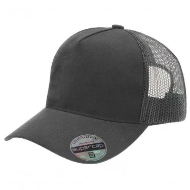 Imagem de Boné Aba Curva Trucker Frente Americana Liso Supercap 26427 Cinza