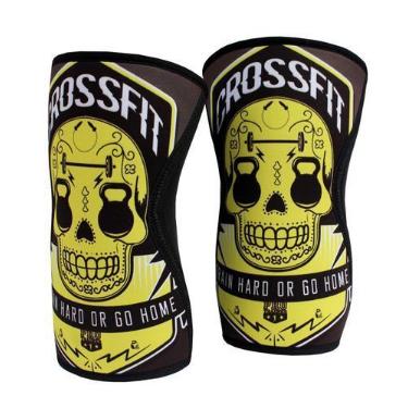 Imagem de Joelheira Neoprene Ajustável Funcional Pro Trainer, Amarelo, G