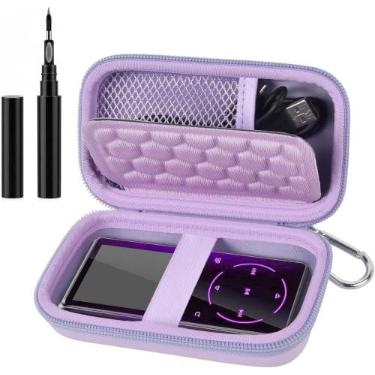 Imagem de Comecase Capa MP3 Player com caneta de manutenção para Aiandcc/ para Luoran | Bolso de malha para fones de ouvido, cabo USB, cartão de memória, portátil para entusiastas de esportes, amantes de música