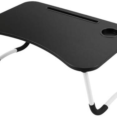Imagem de Mesa Dobrável Portátil Articulada para Notebook Laptop – Uso em Home Office Cama Sofá Escritório Com Porta-Copos Suporte Ergonômica MDF Reforçado Leve Dobrável Porta Tablet Linha Premium Cor Sortida