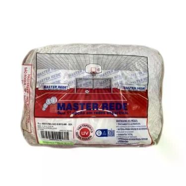 Imagem de Rede Futebol Suíço Master Rede de 5m Fio 4mm Seda para Jogos Profissionais Branco