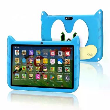 Imagem de Tablet Infantil 64GB Android 13 4GB RAM Quadcore, Câmera 4MP, WiFi, Y
