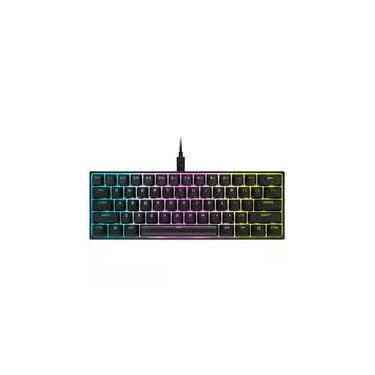 Imagem de Teclado Mecânico Gamer Corsair K65 Mini, RGB, USB, Switch Cherry MX Speed, Compacto, US, Preto - CH-9194014-NA