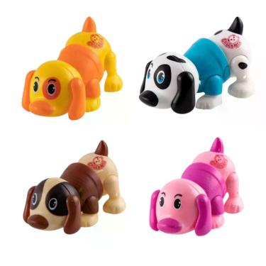 Imagem de Mini Cachorro de Corda Sortido e Unitário Brinquedo Infantil Coloria -
