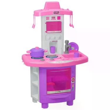 Imagem de Cozinha Infantil Completa Faz de Conta + Acessórios 12 Peças Brinquedo