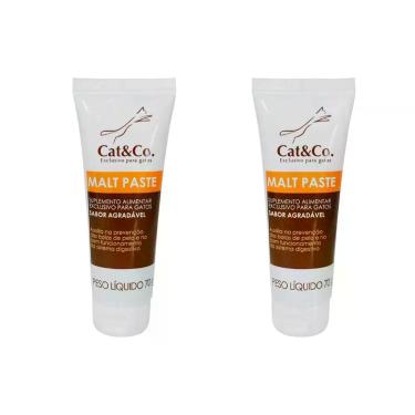 Imagem de Combo 2 unidades Suplemento Mundo Animal Cat & Co. Malt Paste para Gat