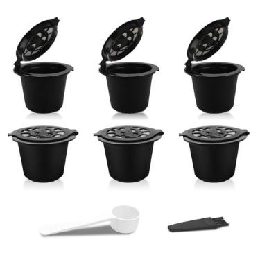 Imagem de Cápsulas reutilizáveis de café expresso recarregáveis para xícara de