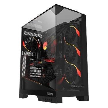 Imagem de Gabinete Gamer Pcyes Forcefield Dome Black Vulcan - Gffdbv, Único