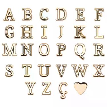 Imagem de Letras Douradas em ABS para Personalização de Calcinha e Acessórios - 