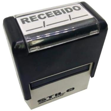 Imagem de CARIMBOS AUTOMÁTICOS STILO 20 - RECEBIDO COM ESPAÇO PARA DATA