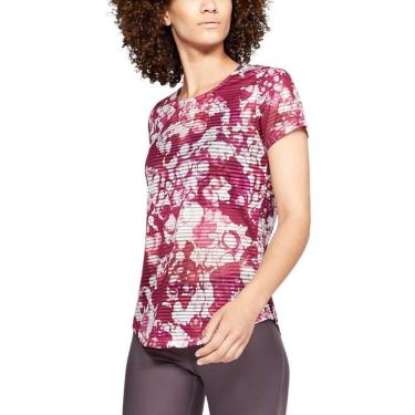 Imagem de Camiseta de Treino Feminina Under Armour Sport Ascend, Rosa, P