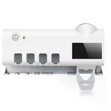 Imagem de Suporte para Escova de Dentes UV Solar com Dispenser de Creme Dental -