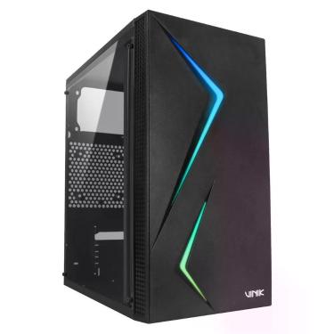 Imagem de Gabinete Gamer Vinik Twin Edge Preto Lateral Acrílico