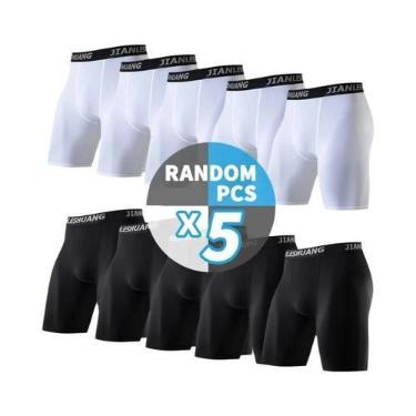 Imagem de Shorts De Ciclismo Clássicos Masculinos Em Preto E Branco, Tamanhos Mú