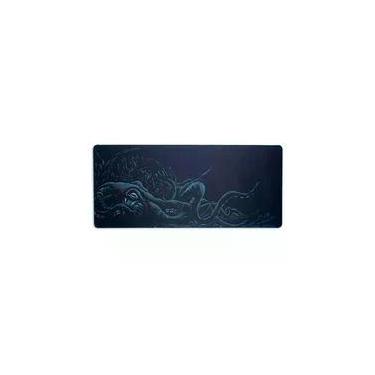 Imagem de Mousepad Dazz Hybrid Daskmat Dark Octopus, Extra Grande 900x400mm, Borda Costurada, Preto - 62000142