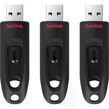 Imagem de Sandisk - Ultra 32Gb Usb 3.0 Pen Drive With Hardware Encryption (3-Pack)-Sdcz48-032G-Gam46T