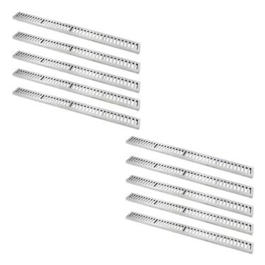 Imagem de Kit Ralo Grelha Linear 7013X10GDA Captação Águas Pluviais Carga 500KG Caixilho Alumínio Polido GDA Industria