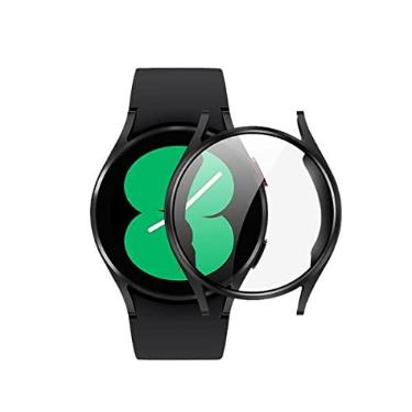 Imagem de Kit Capa Case Bumper Preto Com Película 9D Para Galaxy Watch 4 40mm - Jodda