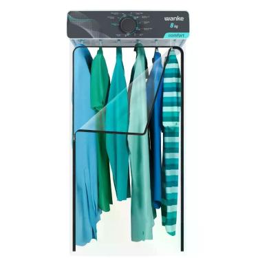 Imagem de Secadora de Roupas Parede Wanke Comfort 8KG com Secagem Rápida Branco 220V