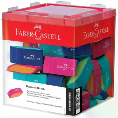 Imagem de Borracha Colorida Bicolor 3 Modelos DP.C/24 - FABER-CASTELL