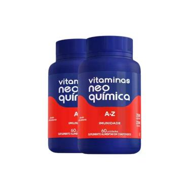 Imagem de Kit 2 Multivitamínico A-Z 60Comprimidos Imunidade NeoQuímica - MAXINUT