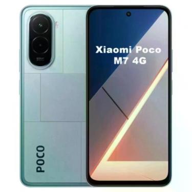 Imagem de Poco M7 4G Versão Global Azul 8GB RAM 256GB, Android 13, Bateria 5000m