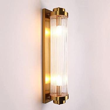 Imagem de Luminária de parede de cristal ajustável, luminária de parede de metal dourado, luminária de parede interna de estilo luxuoso, luminária de parede pós-moderna, luminária de parede para cabec
