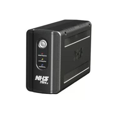 Imagem de Nobreak NHS Mini 4, 700V, E. Bivolt, S. 220V Ou 120V, Conf Bat 1x7AH, 12V, 6 Tomadas ABS - 90.B1.007101