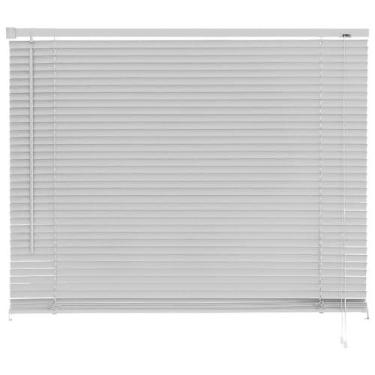 Imagem de Atlas - Persiana Horizontal de PVC e Lâmina de 25mm, Tamanho 140 x 130 cm, Cor Cinza